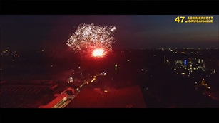 Feuerwerk | Luftaufnahmen